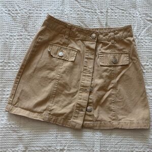 Forever 21 Tan Mini Skirt